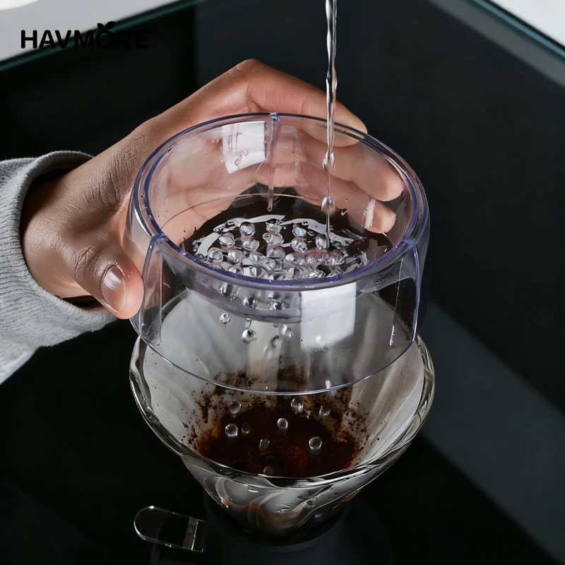 New Portable 31 Even Flow Holes Heatproof Plastic Pour Over Water Distributor Coffee Brewing Shower Sprinkler