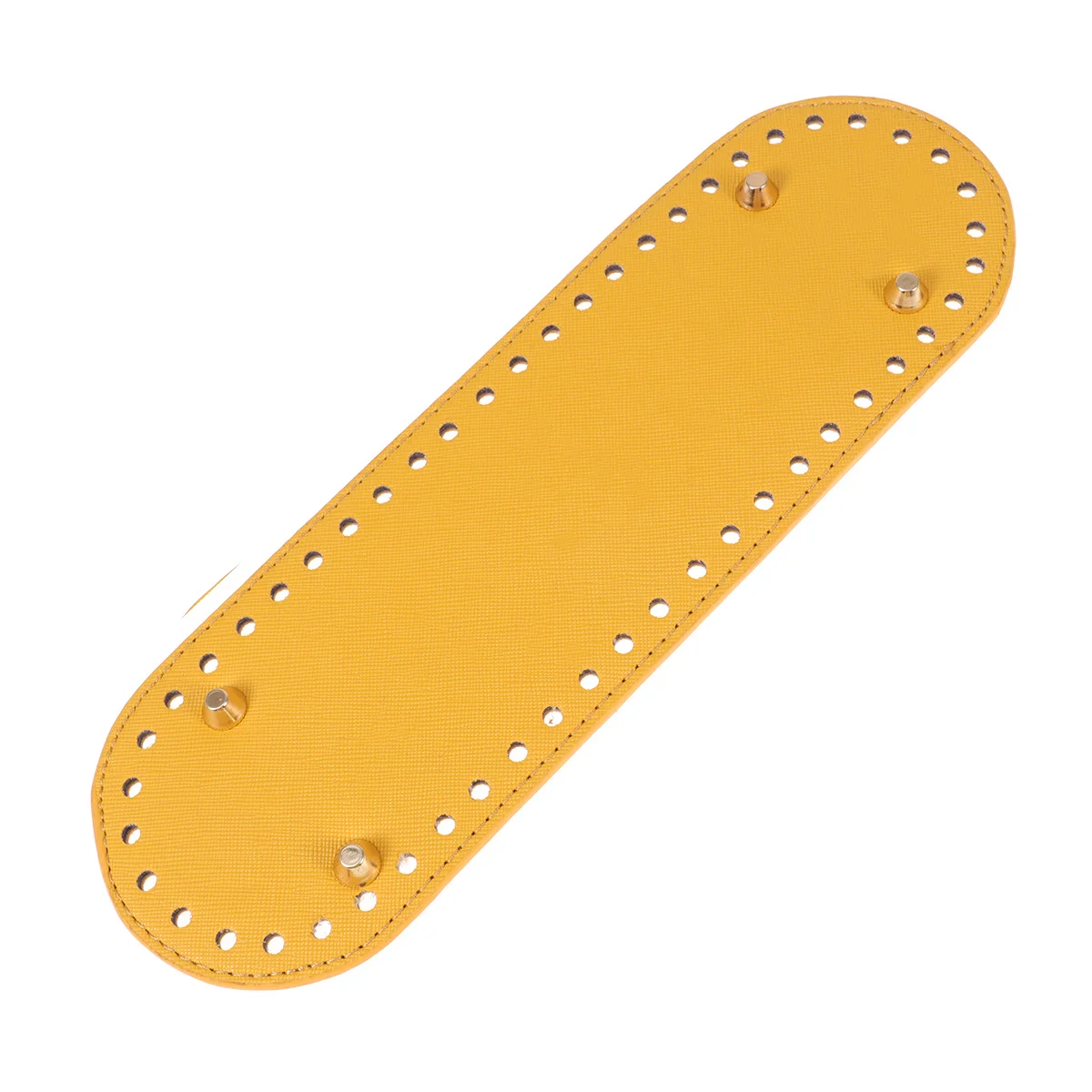 

1Pcs Oval PU Bottom Shaper Pad Strong Handmade DIY Bag Accessories Crochet Yellow Oval Bottom Shaper Pad