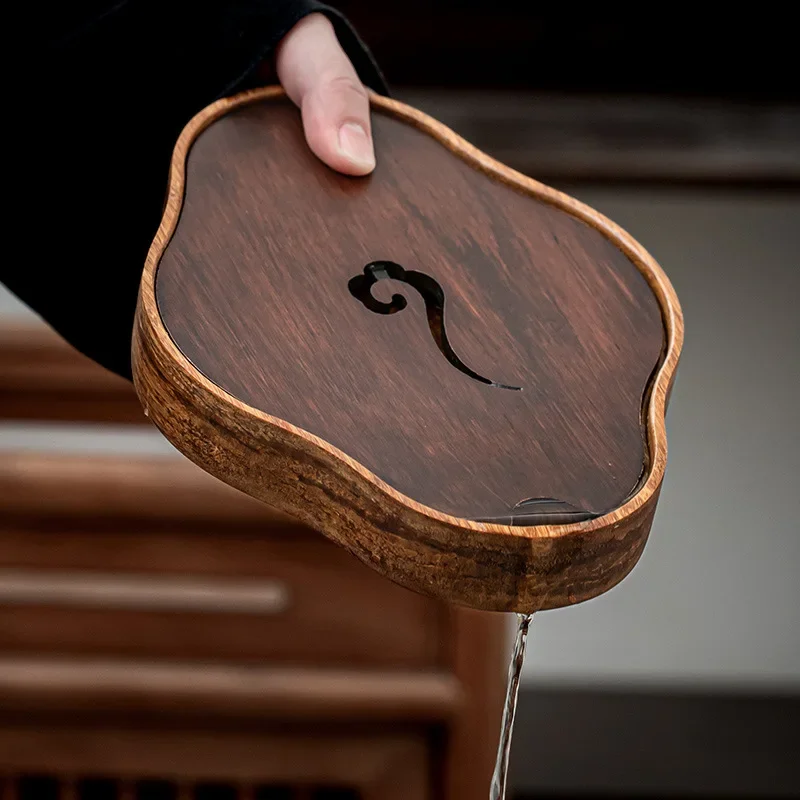 

Pot Tray Tea Table Small Tea Tray Base Tea Ceremony Utensils Chinese Xiangyun Mat Kung Fu Bamboo Tray
