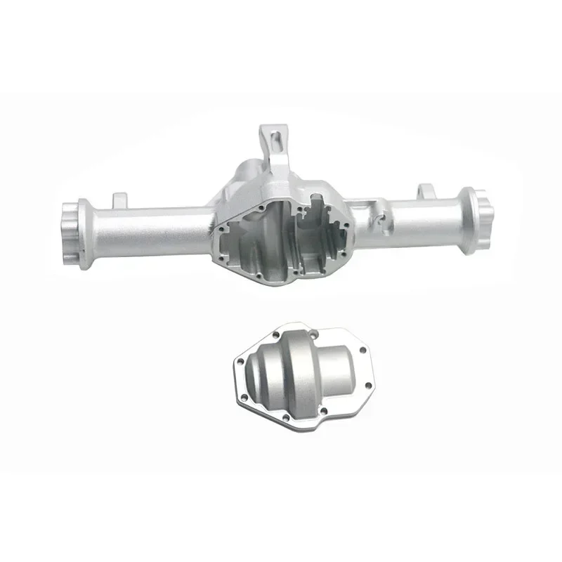 กล่องเพลาหน้าอะลูมิเนียมอัลลอยด์ YIKONG CNC รุ่น 12026 YK4082 สำหรับรถไต่เขา อุปกรณ์ดัดแปลงและอัพเกรดของแท้ สีเงิน