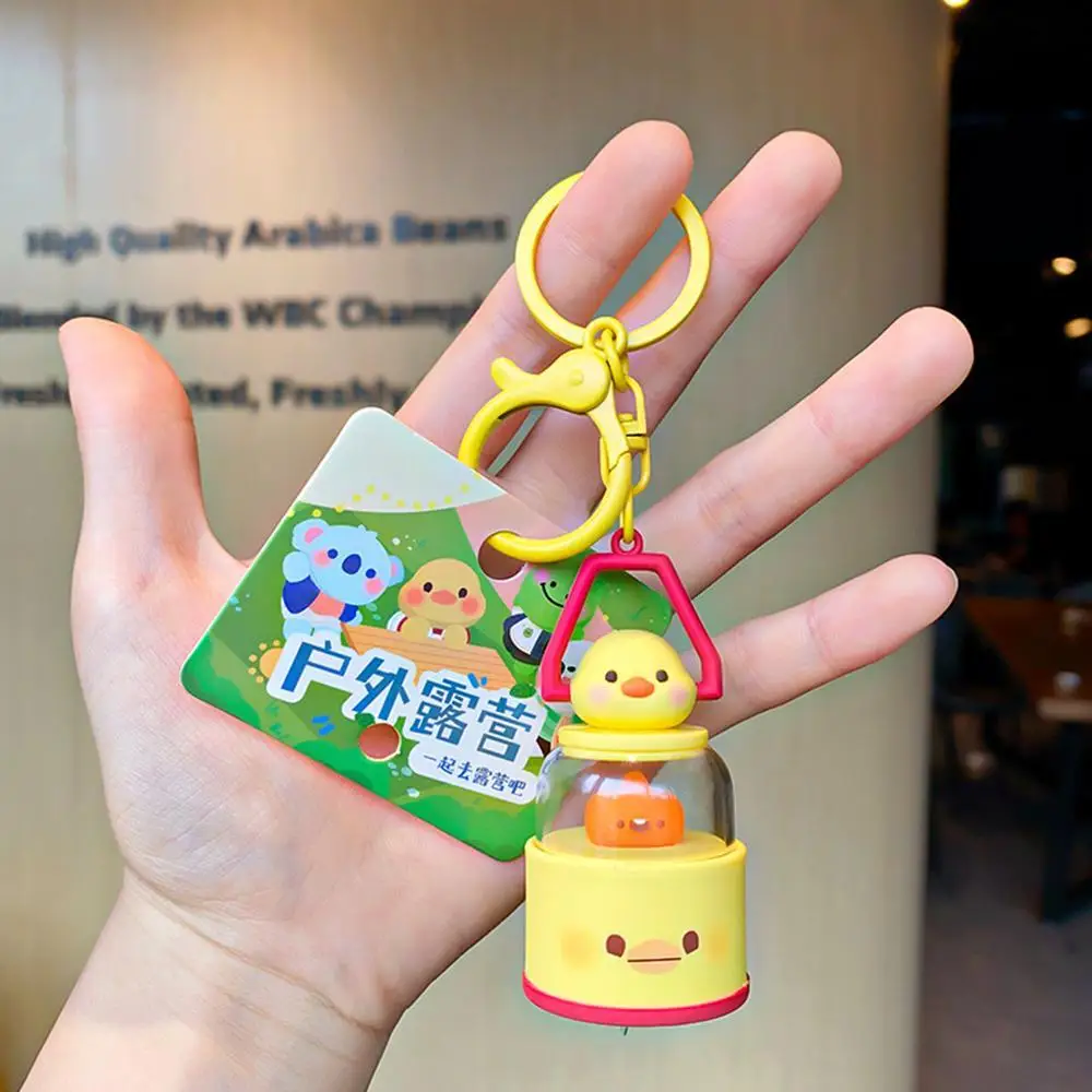 Creative Cute Outdoor Camping Light Car Key Chain Cartoon Pig Light Pendant Keychain Animal Blue Women Doll Bag Bear Frog G T0X7