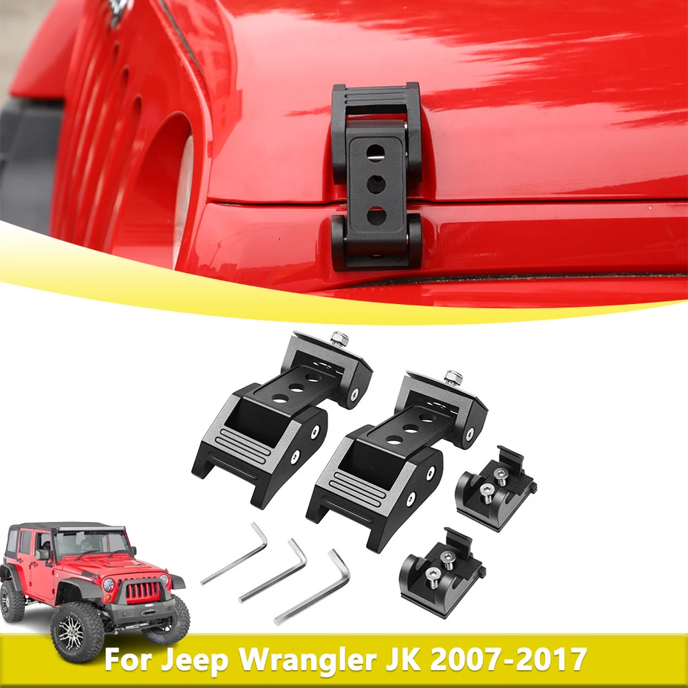 

Engine Hood Buckle Lock Catch for Jeep Wrangler JK Rubicon Sahara Sport 2007-2017 Bonnet Latch Replacement Parts Accessories
