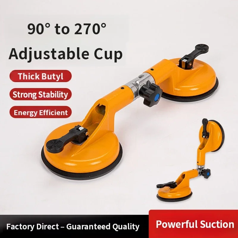 Adjustable Suction Cup Clamp 90-270 Degree Aluminum Alloy Fixing Tool for Glass Tile Stone