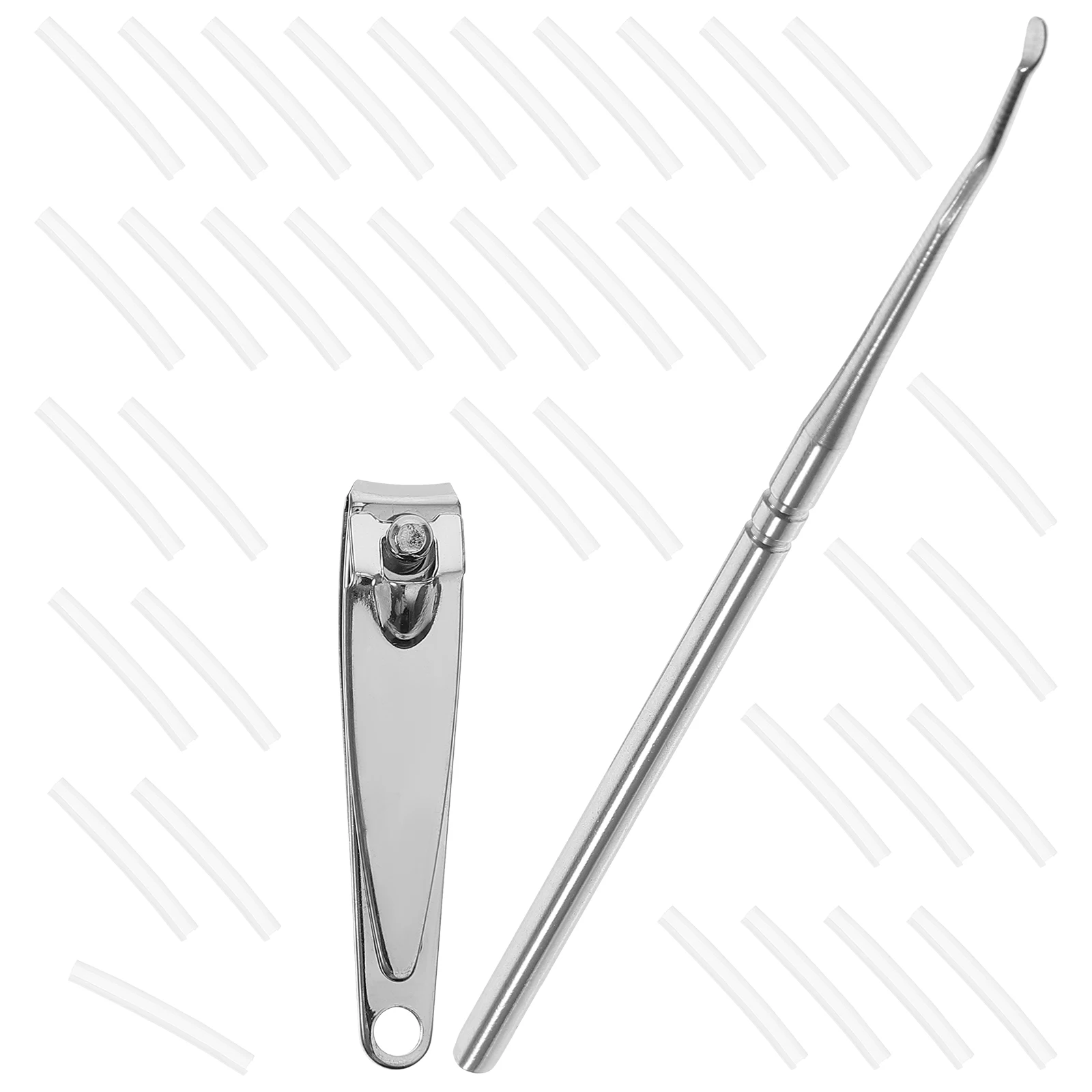 

1 set Manicure Pedicure Tool Set Aluminum Alloy Ingrown Toenail Nippers Correction Kit Nail Clippers Toe Nail Care Tools