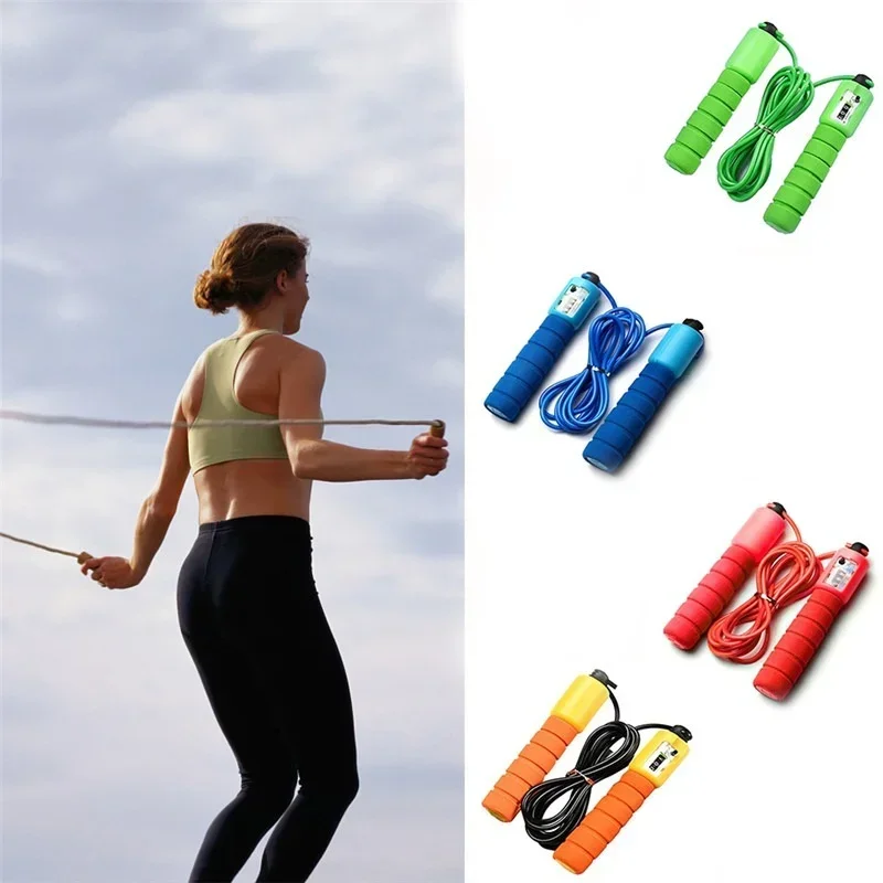 Professional Jump Rope with Electronic Counter Fast Speed Counting 2.9m Adjustable Skipping Rope Jumping Wire Workout Equipments