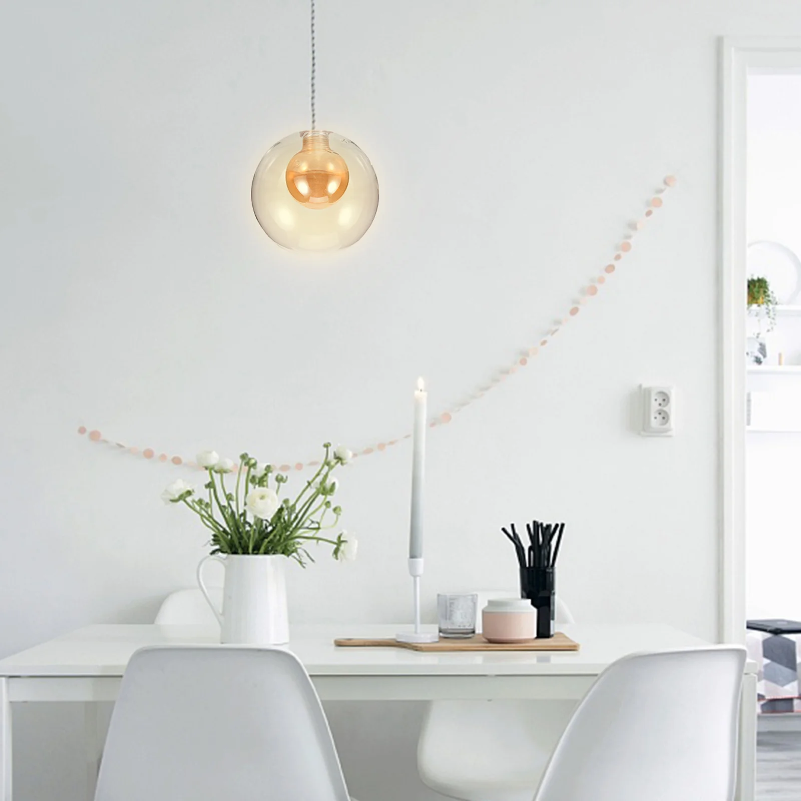 

Lamp Shade for Pendant Glass Light Cover Shades Fixtures Small Lampshade Replacement Ceiling