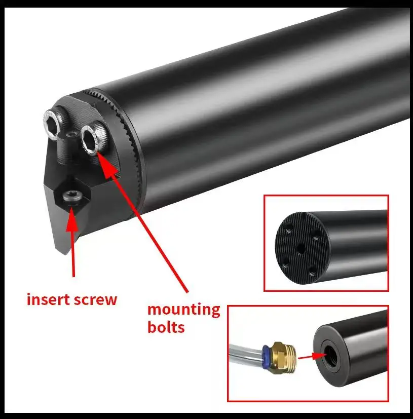 D16/20/25/32/40/50/60/80/120/140/160/200mm Silent Damped Turning Tools Lathe Boring Bar Anti Vibration Steel Damping Boring Bar