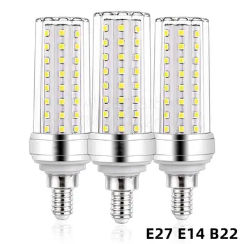 E27 E14 B22 bardzo długa żywotność 12W 16W 20W 24W 40W wysokiej dioda LED dużej mocy lampa żarówka kukurydza AC220V 110V 240V bez migotania oświetlenie LED