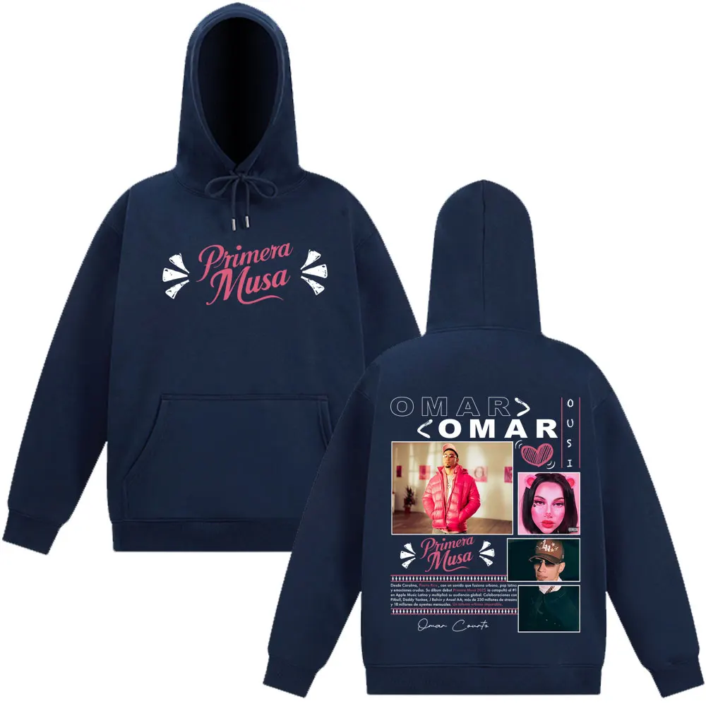 ألبوم عمر كورتز بريميرا موسى جولة ميرش هوديس للرجال والنساء بلوزات عصرية الهيب هوب بلوفرات كلاسيكية كبيرة الحجم ملابس الشارع