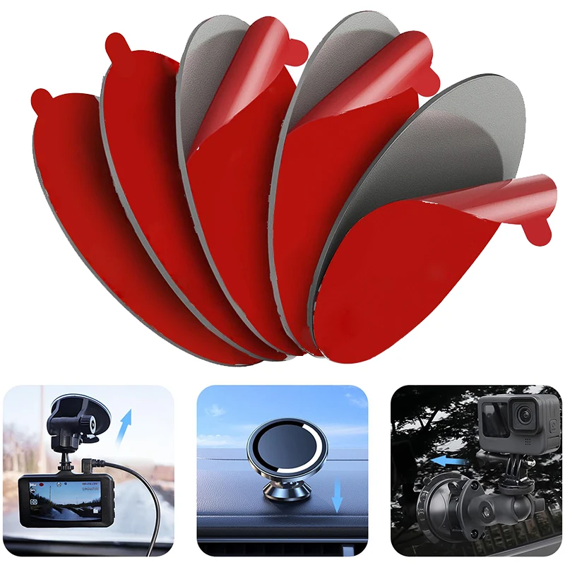 Universal Car Double-sided Suction Cup Self-adhesive Mount Pad Base for Navigation GPS Brackets Car Mobile Phone Holder Stands