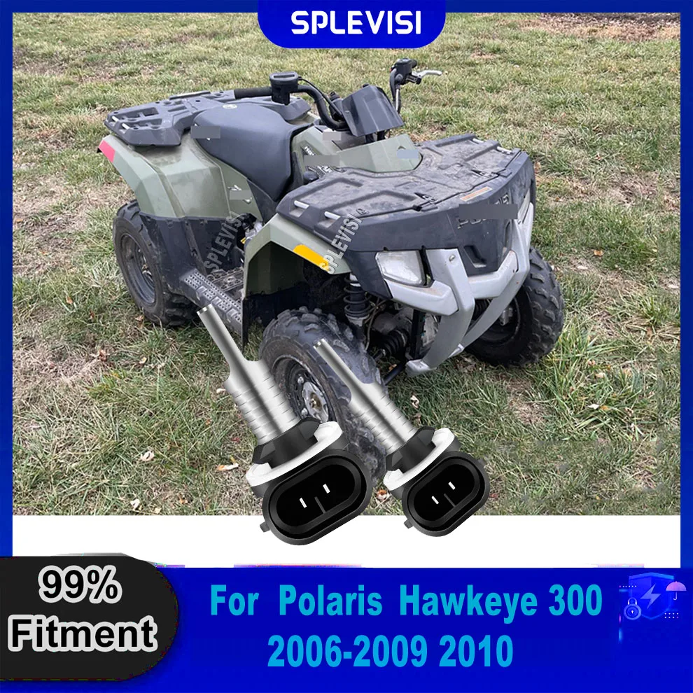

881 889 LED 6000K Headlight Headlamps Increased Safety in Low Visibility For Polaris Hawkeye 300 2006 2007 2008 2009 2010