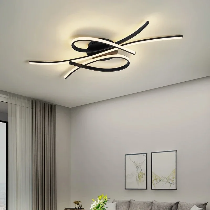 

Modern LED Ceiling lamp for Dining room Living room Bedroom Study Apartment Shops Black+Gold Home Nordic Ceiling Lights Lighting