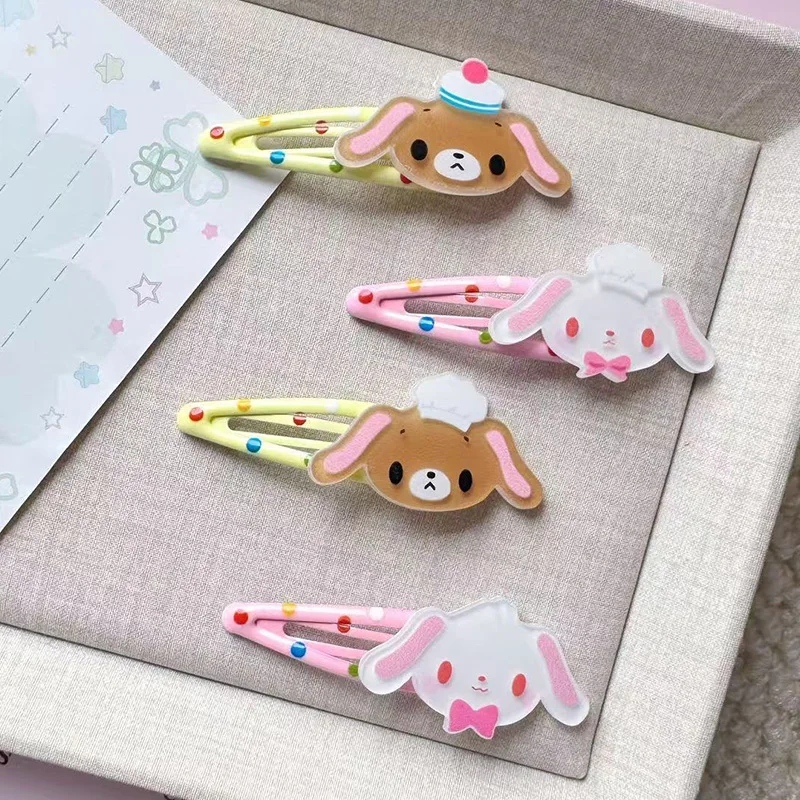 

Милые заколки для волос Sugarbunnies: мультяшные кролики, заколки-невидимки, заколки для девочек в горошек, боковые заколки для челки, модные аксессуары для волос для студентов, подарки