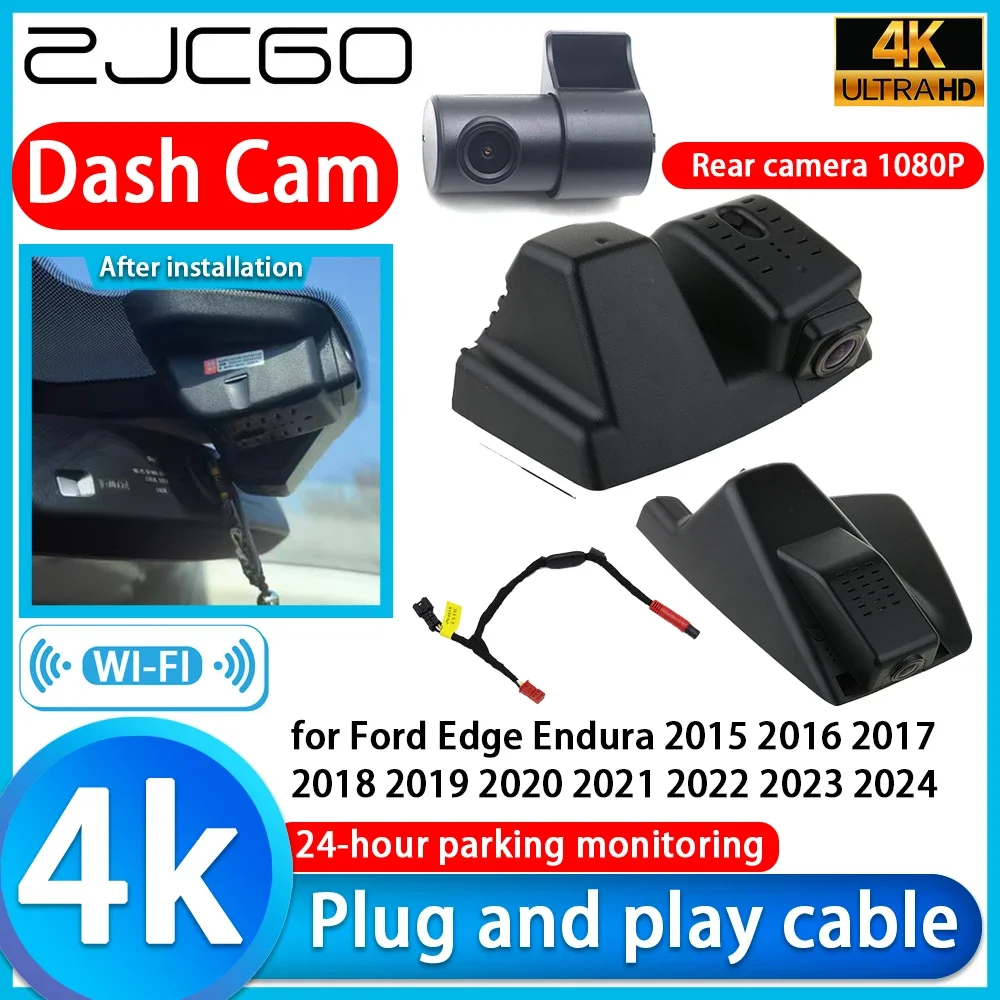 Video Recorder 4K UHD Plug and Play DVR Dash Cam for Ford Edge Endura 2015 2016 2017 2018 2019 2020 2021 2022 2023 2024