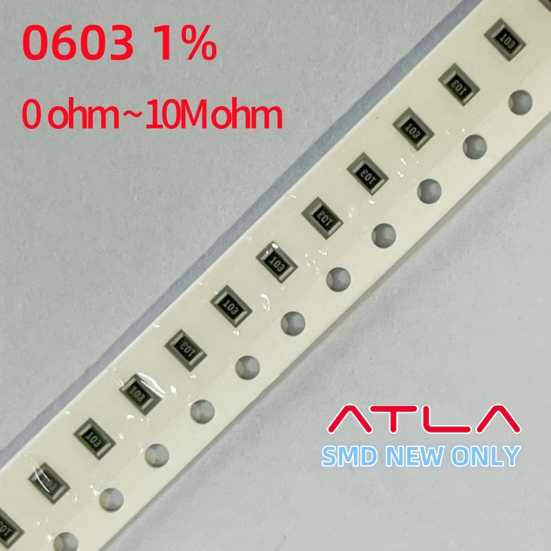 

300pcs 1% 0603 SMD resistor 0R ~ 10M 1/10W 0.1 1 10 47 100 150 220 330 ohm 1K 2.2K 10K 100K 0.1R 1R 10R 100R 150R 220R 330R 1M