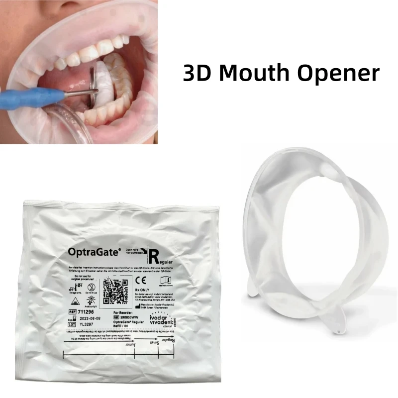 1pcs Dental O Shape 3D Mouth Opener Lip Cheek Retractor  Ivoclar Optragate Regular/ Adult  /Small Latex Dental tool