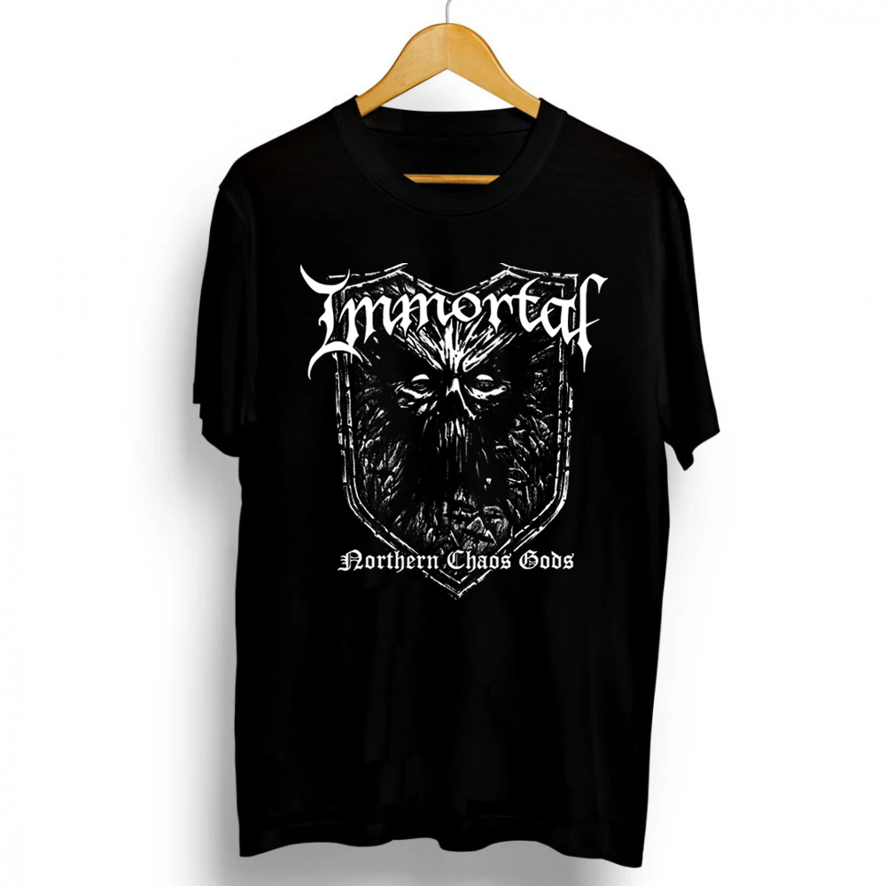 Mens Clothe New Vintage 90s Black Dark Metal Band Graphics Print t Shirt Immortal Summer O Neck Short Sleeved Tee Shirt XS-3XL