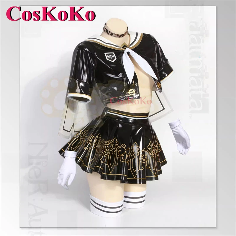 Coskoko 2b Cosplay Game Nier: Automata Kostuum Lieve Sexy Meisjes Middelbare School Jk Uniform Halloween Party Rollenspel Kleding Nieuw