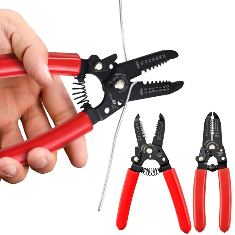 

Multifunctional Wire Stripper Portable Spring Rebound Design Crimping Electrician Cutting pliers for stripping wires Hand Tools