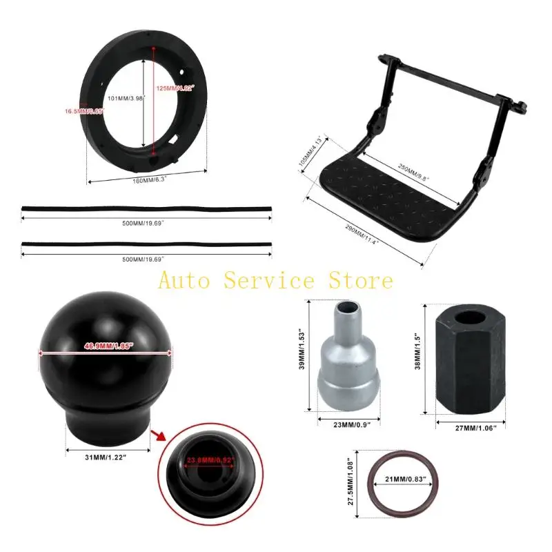 462A Direct Fit 16cm Car Speaker Adapter Set For Jimny JB64 JB74 Models Include Soundproofing Materials And Mounting Hardware view 6