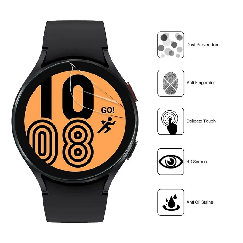 Protective Hydrogel Film on Samsung Galaxy Watch 4 Classic 46mm 42mm Galaxy Watch 5 Pro 4 3 45mm 44mm 40mm Screen Protector Foil