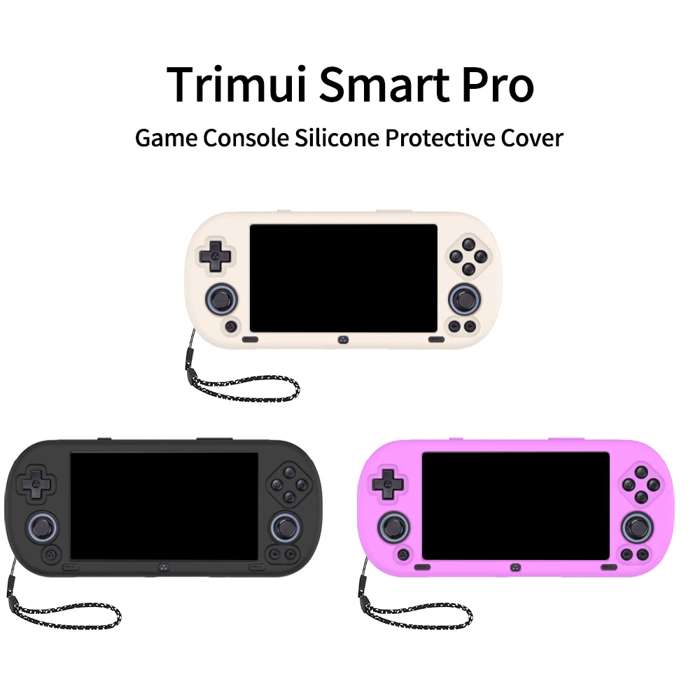 For Trimui Smart Pro 5 Inch Game Console Silicone Case Drop-proof Shockproof Protective Cover For Trimui Smart Pro Accessories