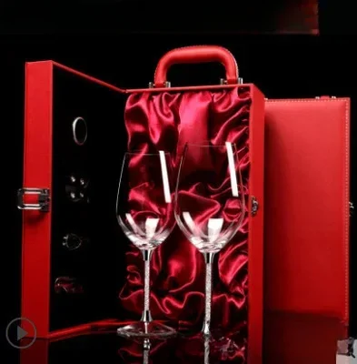 Luxury crystal wine glass home set European cup holder tall glass luxury wine glass decanter