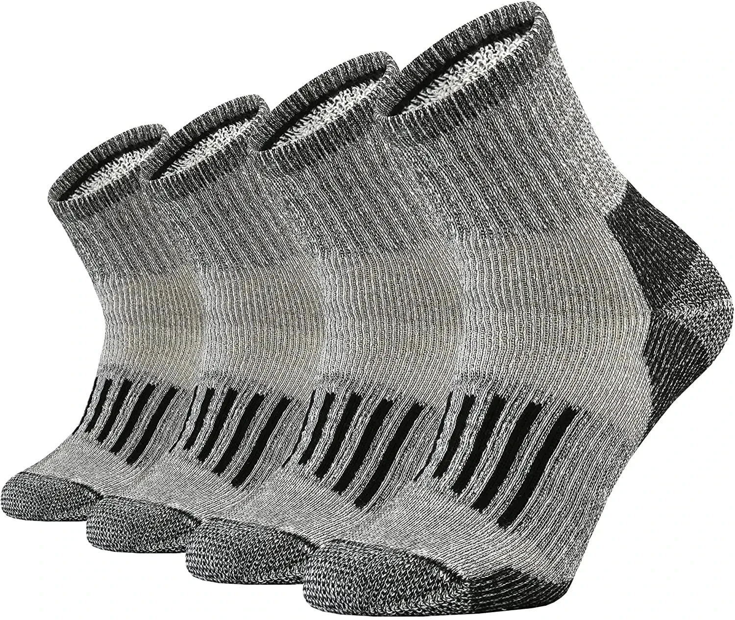 4 Pairs Merino Wool Socks Thicken Warm Hiking Cushion Crew Socks For Men Women Wool Sports Socks Moisture Wicking Euro Size