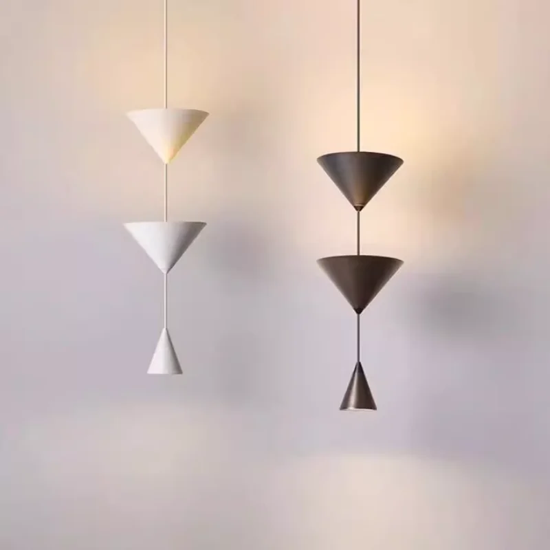 

Nordic Cone pendant light Creative minimalist lighting Living Room Home night light Decorations Restaurant bedroom bedside lamps