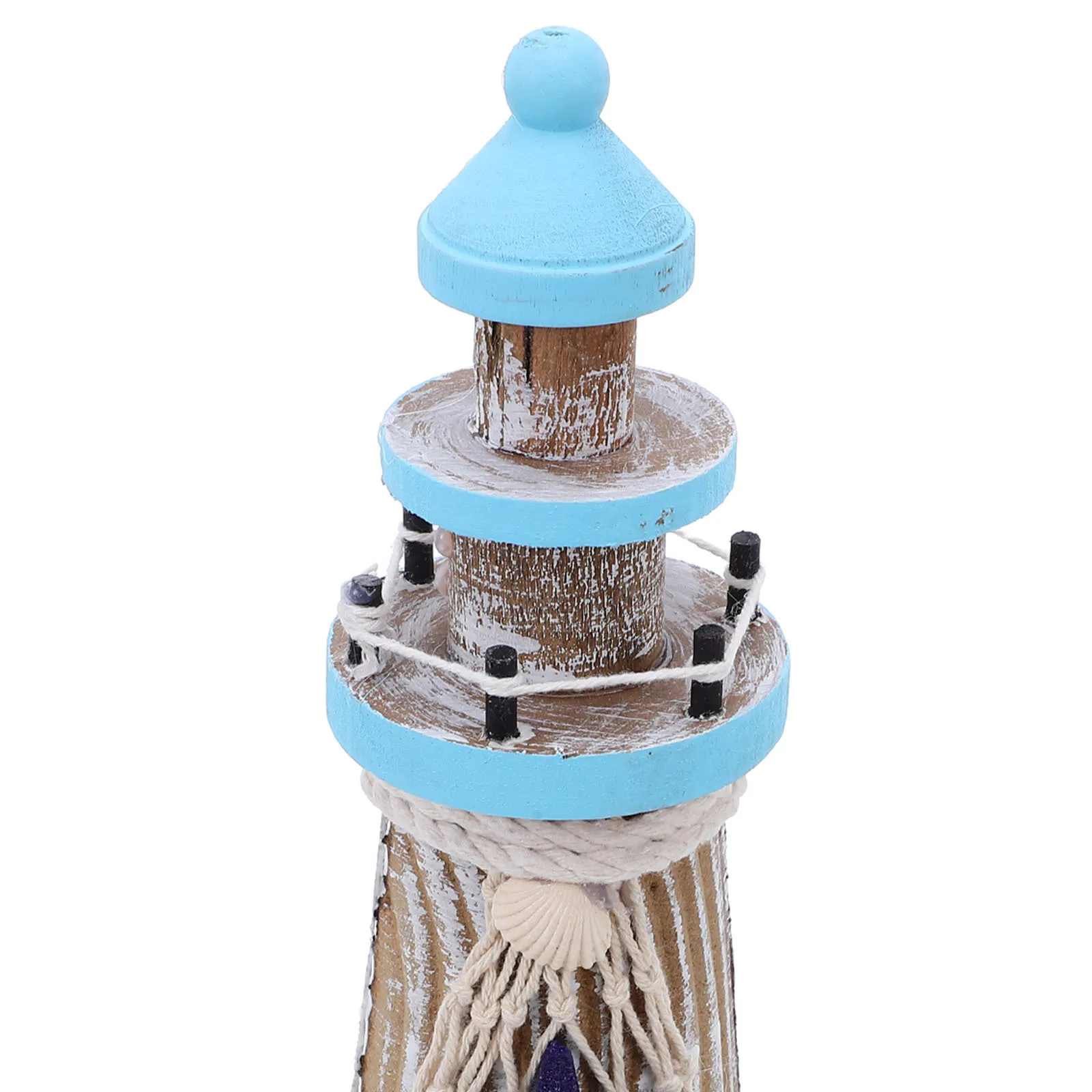 19 سنتيمتر خشبية البحر الأبيض المتوسط نمط المنارة بحري منضدية زخرفة خمر المحيط موضوع غرفة الشاطئ الديكور