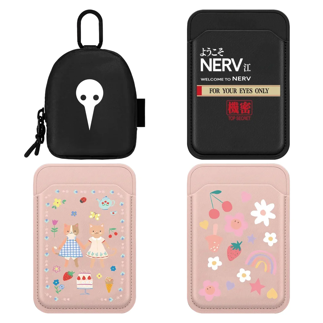 

Secret Magnetic Card Holder Mobile Phone Accessories Mini Bag for AirPods