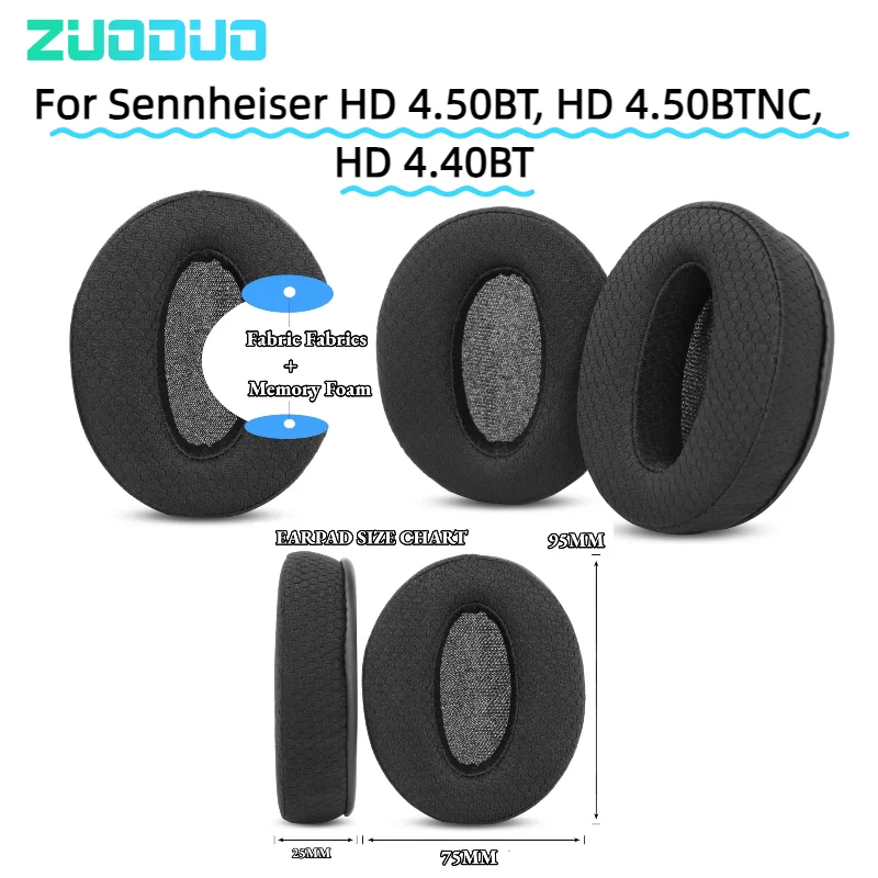 

Earphone pads For Sennheiser HD 4.50BT, HD 4.50BTNC, HD 4.40BT Earpads headphones Mesh Protein Leather Earpad Covers