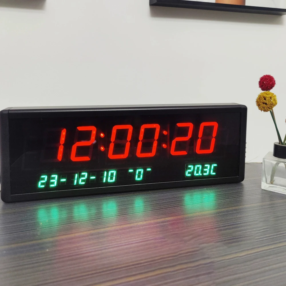 Dual-Screen WiFi Digital Clock with Temperature Display – 1.8