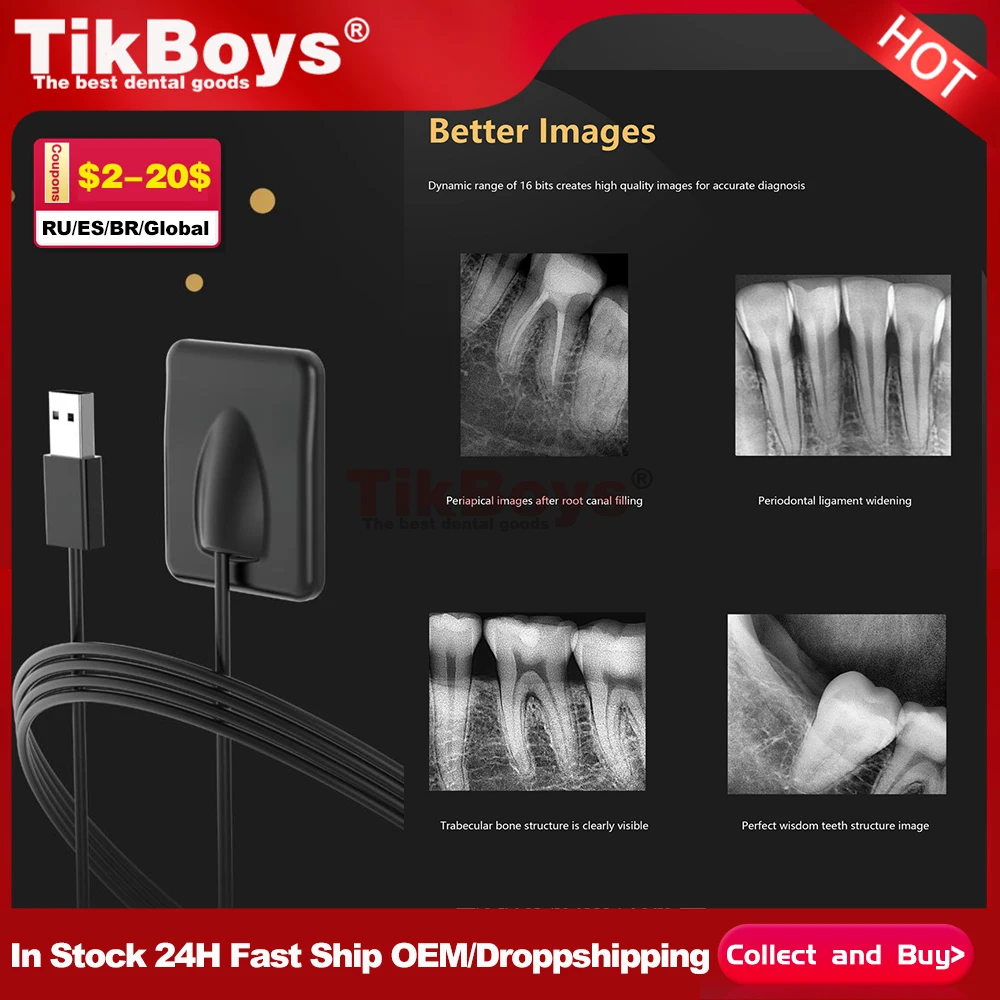 

Dental Sensor X-Ray Radiovisiograph High-Frequency Rx Digital Intraoral Digital System Image Dentistry Tool
