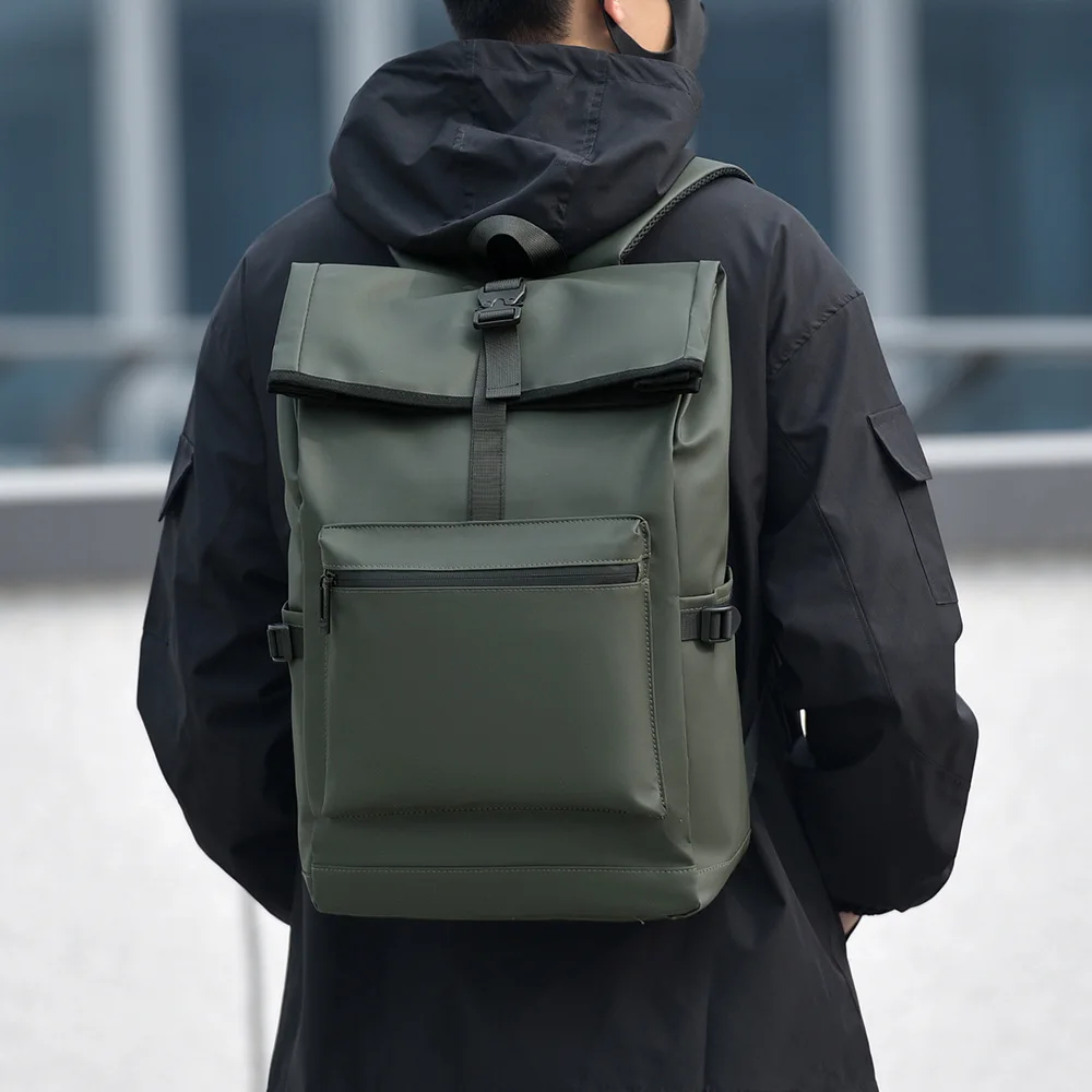 Laptop Backpack for Men Business Travel,Commute Daypack with USB Charging Port,Minimalist Trendy Casual Rucksack