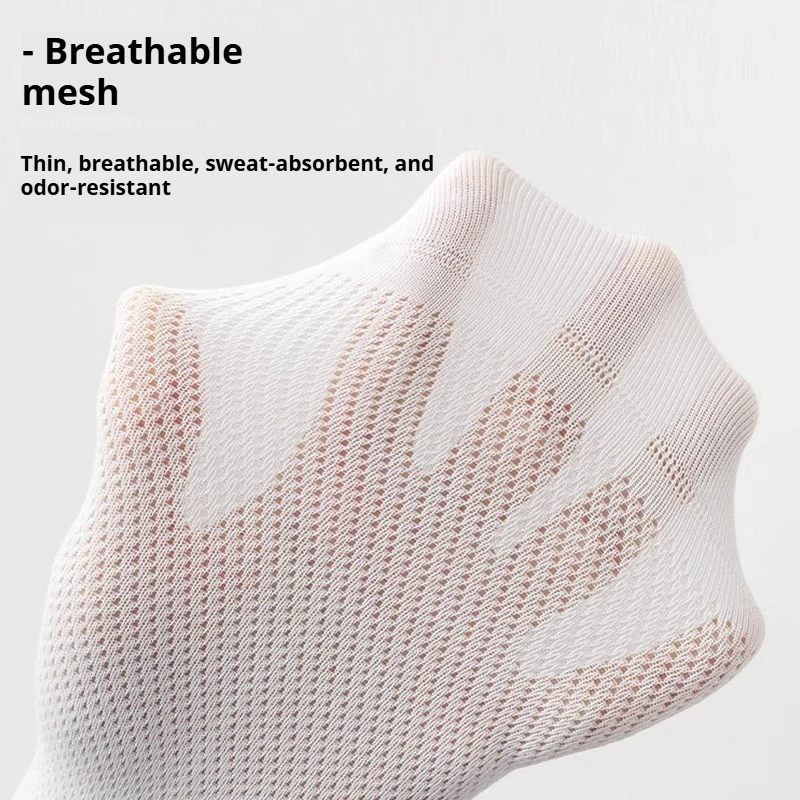 1 Pairs Women Summer Mesh Ankle Athletic Running Sock Black&White&G Thin Low Cut Socks Breathable No Show Sports Men Socks