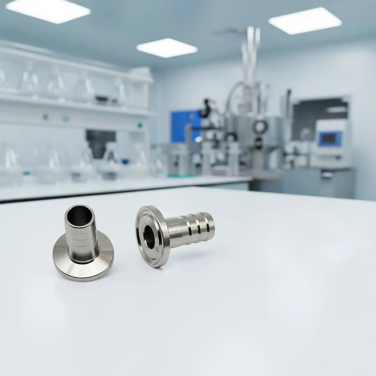 Immagine 6: Adattatore Tri-Clamp per Tubi, Resistente alla Corrosione, per Uso Industriale e Alimentare