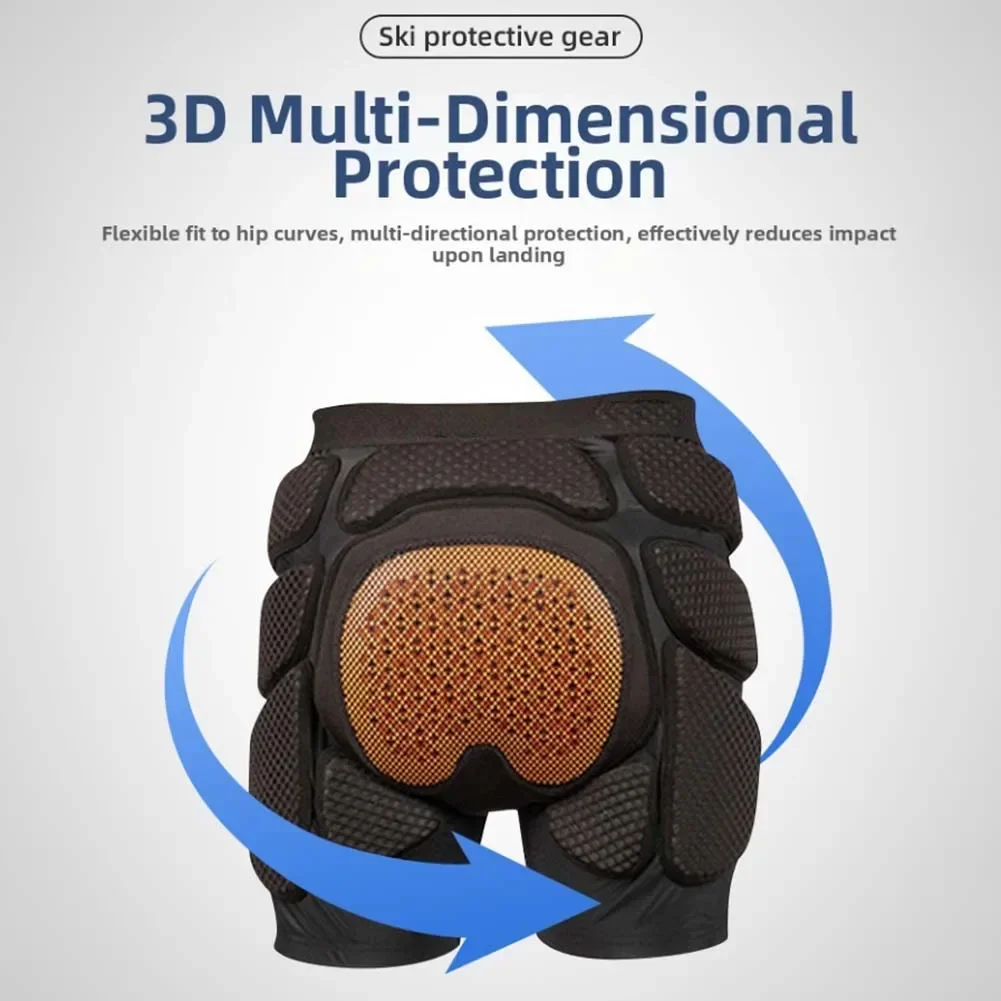 

Защитные шорты для катания на лыжах, дышащие, с защитой от падений и ударов, внутренняя броня для взрослых, аксессуары для защиты таза при катании на лыжах