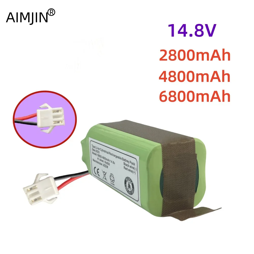 INR18650 M26-4S1P 14.8V Vacuum Cleaner Robot Battery  2.8Ah/4.8/6.8Ah,  Mamibot EXVAC660, DEXP MMB-300, Gutrend Fusion 150
