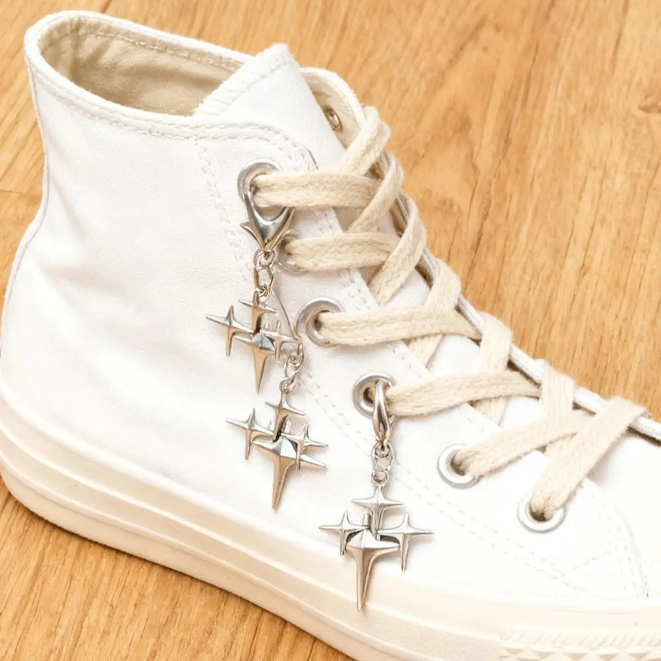 5PCS Alloy Creative Star Shoe Accessories Shoe Lace Pendant Decor Jewelry Gift Sweet Cool Party Clothing Decor