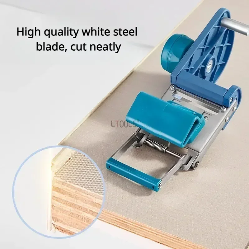 New PVC Edge Band Cutting Tool Edge Banding Cutter Woodworking Curved/Straight Dual Purpose Quick Edge Banding Trimmer Carpentry