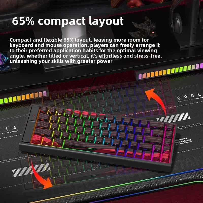 Langtu MC68 Ultra magnetisch schakelaartoetsenbord Ultra lage latentie 0,01RT 8k retoursnelheid Aangepast gamingtoetsenbord Laptopaccessoires