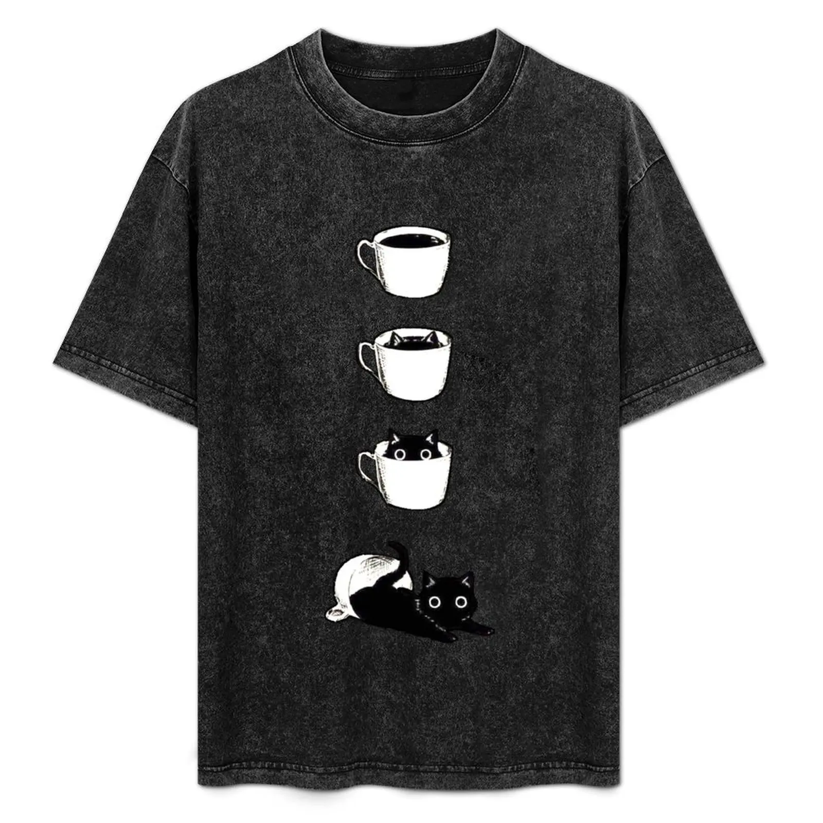 

Cats and Caffeine T-Shirt Simple Trendy Casual T-Shirt