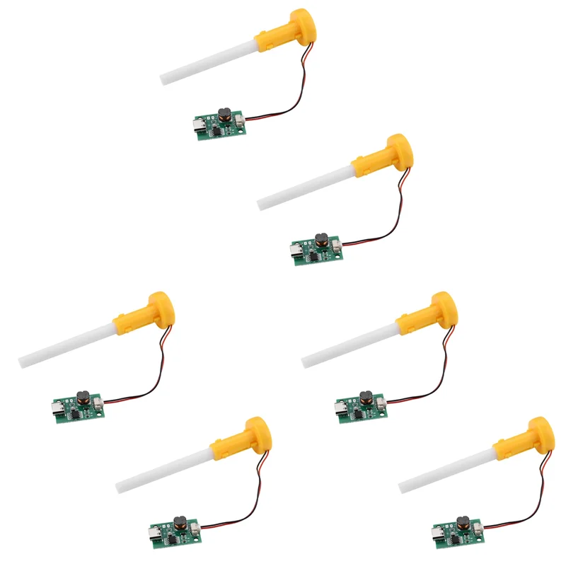 6X DC5V Single Non-Switched Atomization Humidification Module DIY Ultrasonic Atomizer TYPE-C Humidifier Circuit Board-Y47A