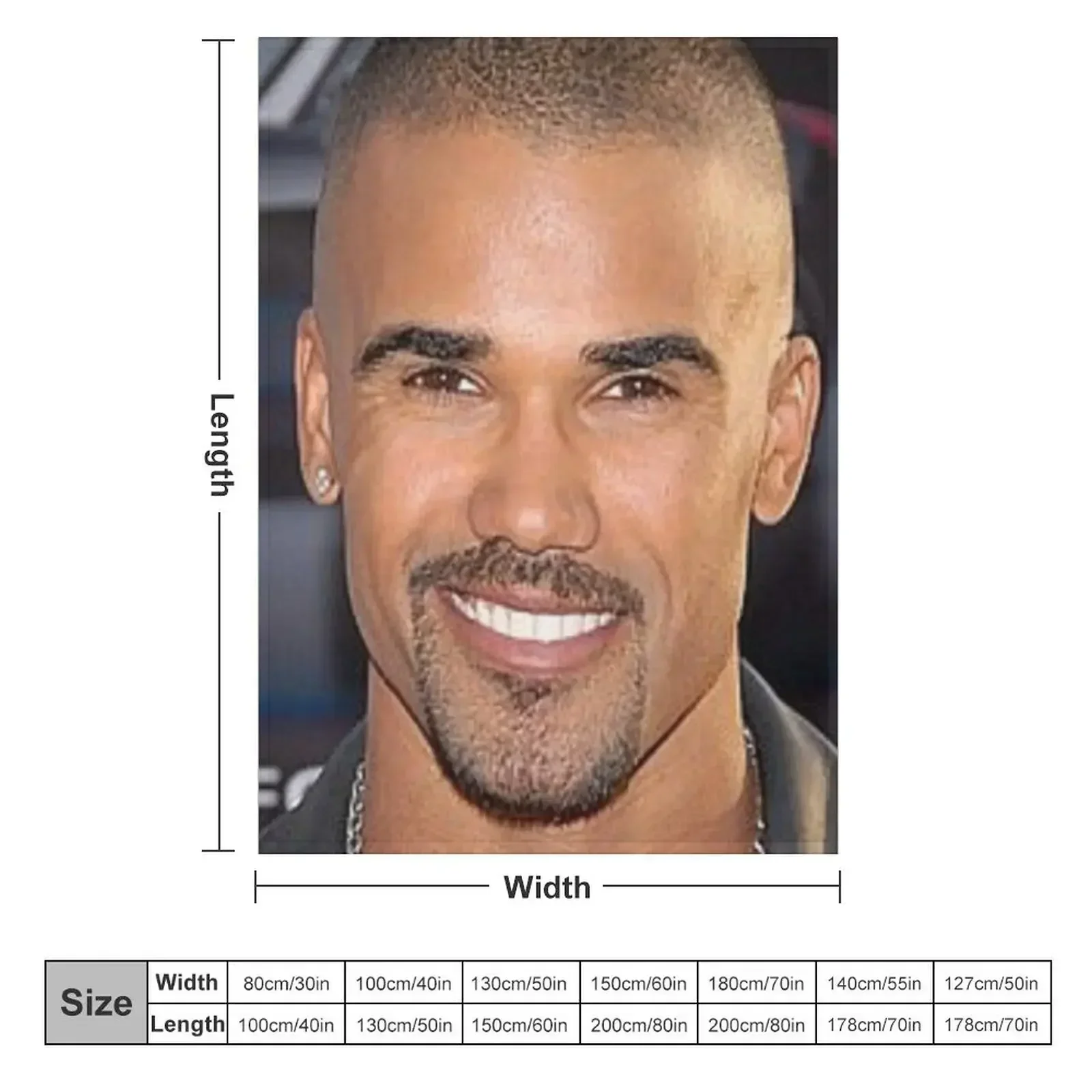 shemar moore Throw Blanket Camping Flannel Fabric Blankets