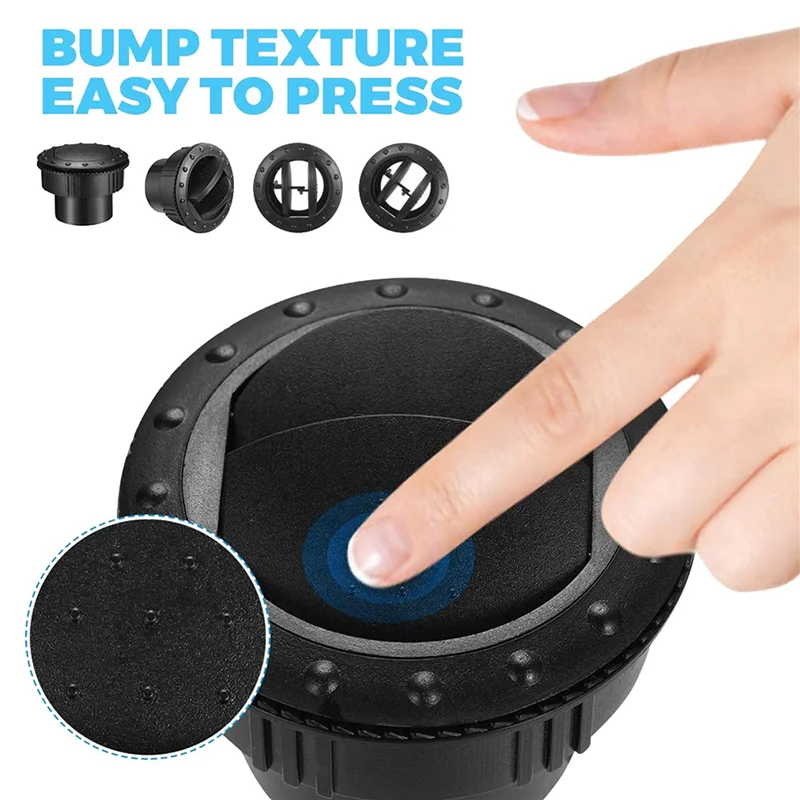 

4 шт., дефлектор для кондиционера на колесах, вытяжная решетка с жалюзи для автомобиля, лодки, яхты