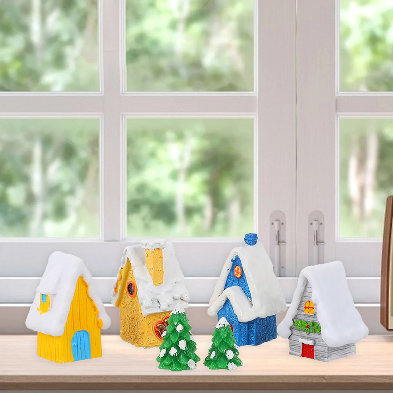 

6 шт., украшения для рождественского дома, идеальная идея подарка для семьи, друзей, коллег, мини-рождественский орнамент, украшение для кукольного домика