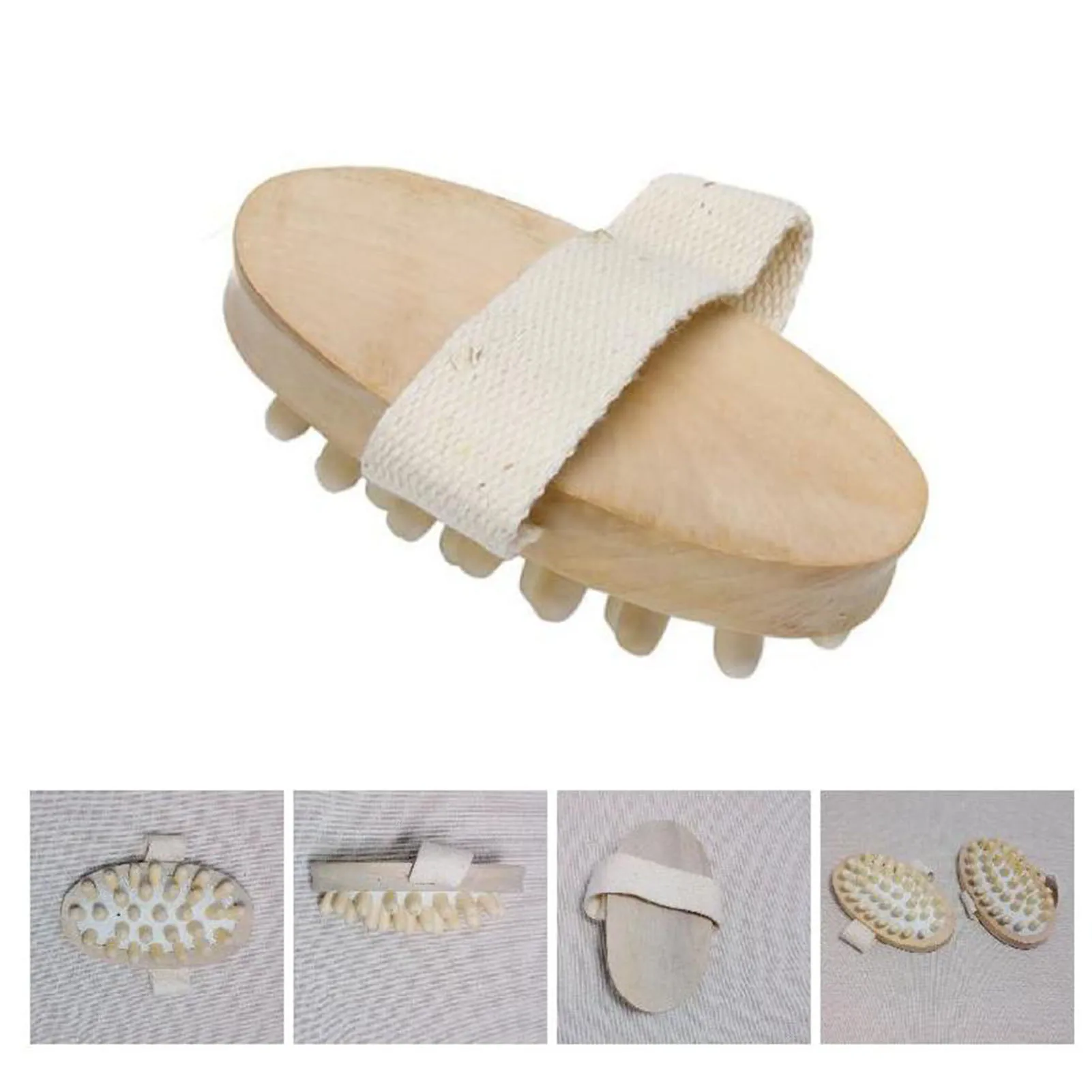 Body Massage Roller Slimming Tool for Home Spa Natural Wood Essential Oil Massager Handheld Body Care Durable Lightweight