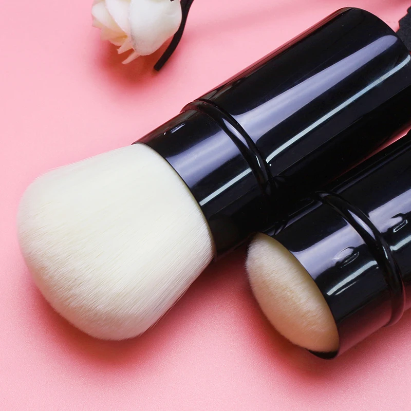 MyDestiny Retractable Multifunctional Makeup Brush For Blush& Powder Makeup Brush Portable With Lid
