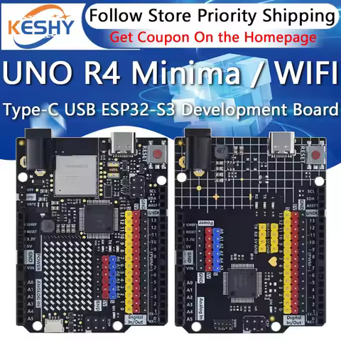 UNO R4 Minima / WIFI Type-C USB ESP32-S3 WIFI Edition Development Board For Arduino Programming Learning Controller